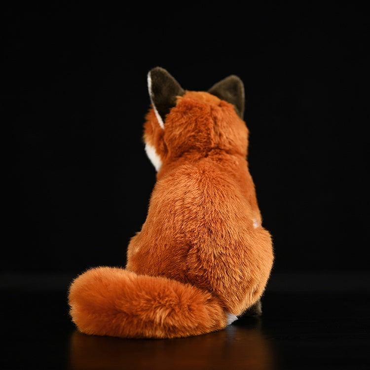 Realistic Red Arctic Fox Plush Toy – 27 cm Soft Cuddle Buddy