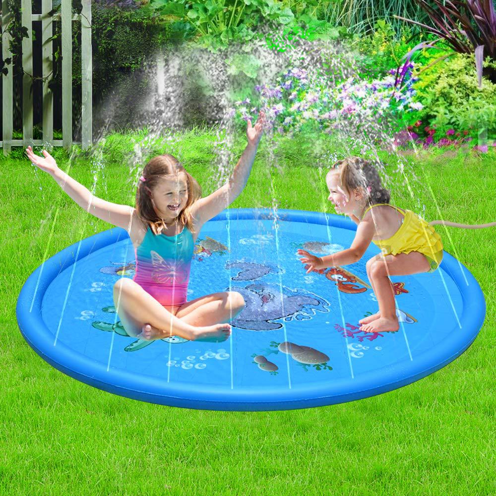 Durable Kids Splash Pad Sprinkler Mat - 100 cm or 170 cm