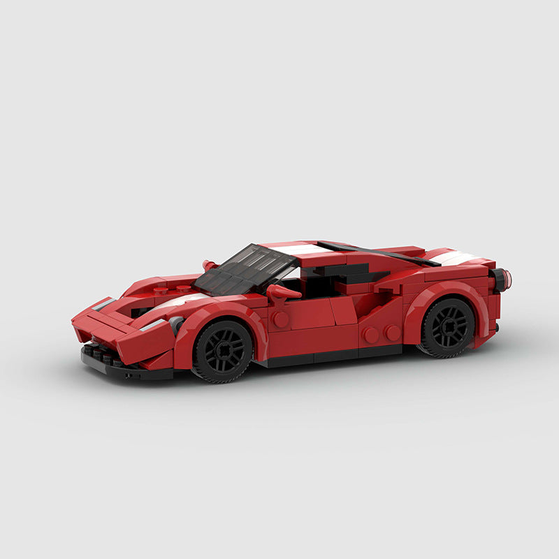 Red Supercar Mini Building Blocks (176 pcs)