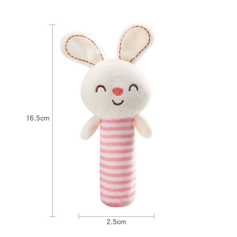 Plush Animal Stick Rattle for Babies - Elephant Dog Rabbit Deer