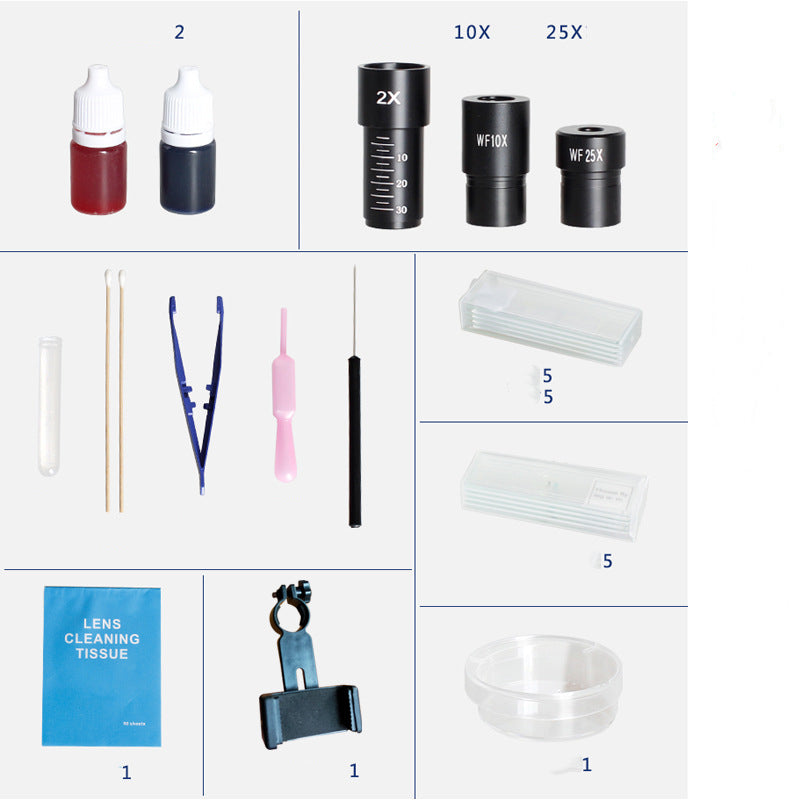 Children’s Biological Science Experiment Microscope – 1000× with Phone Holder