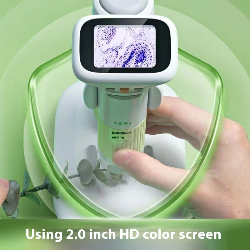 Kids Digital Microscope with HD Screen – Portable 1000× STEM Microscope