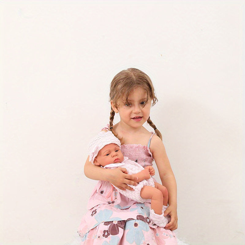 Realistic 3D Vinyl Reborn Baby Doll – 16×6 in Textured Lifelike Doll by YEEZWOOD