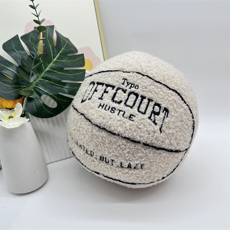 Basketball Pillow Plush Doll – 25 cm Soft Cushion