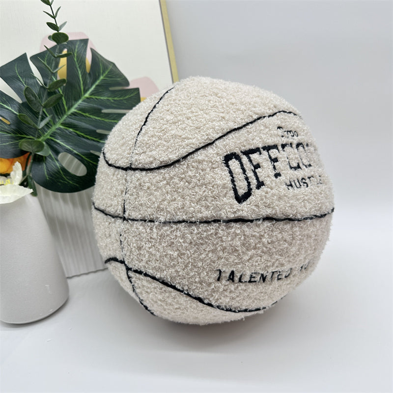 Basketball Pillow Plush Doll – 25 cm Soft Cushion
