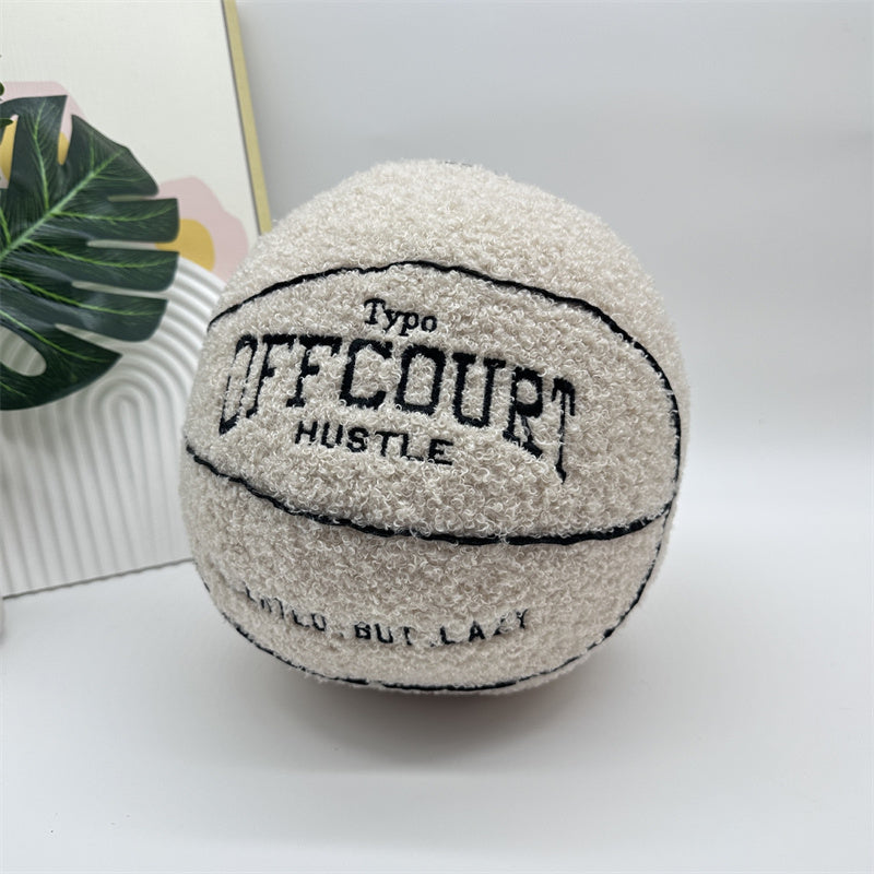 Basketball Pillow Plush Doll – 25 cm Soft Cushion