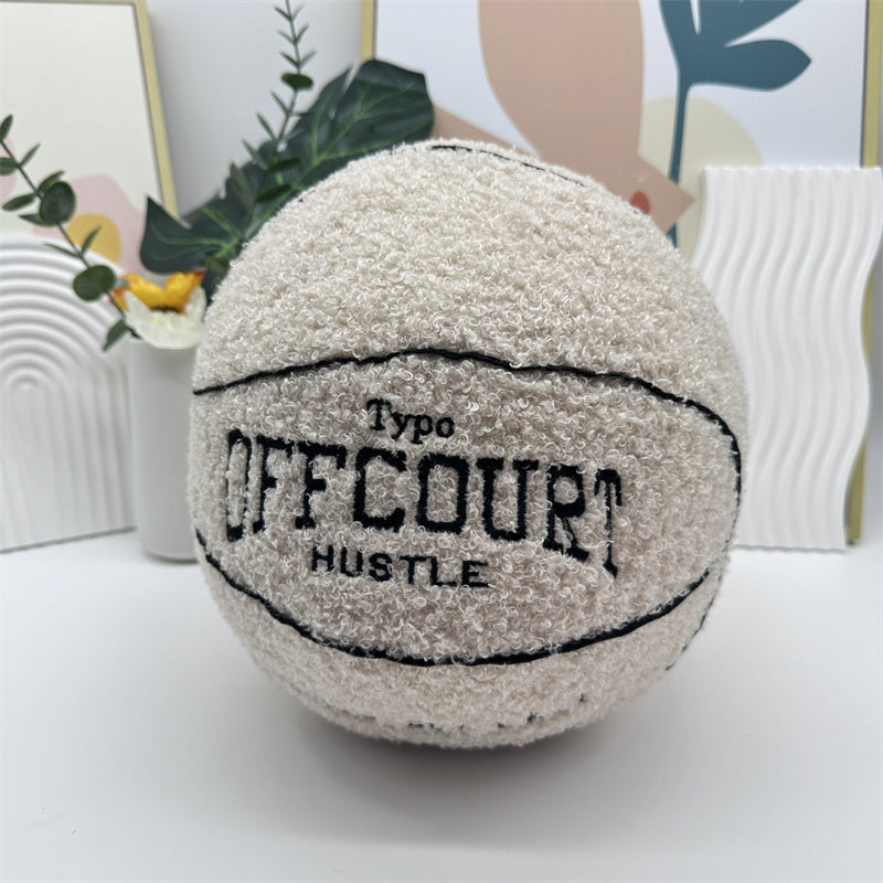 Basketball Pillow Plush Doll – 25 cm Soft Cushion