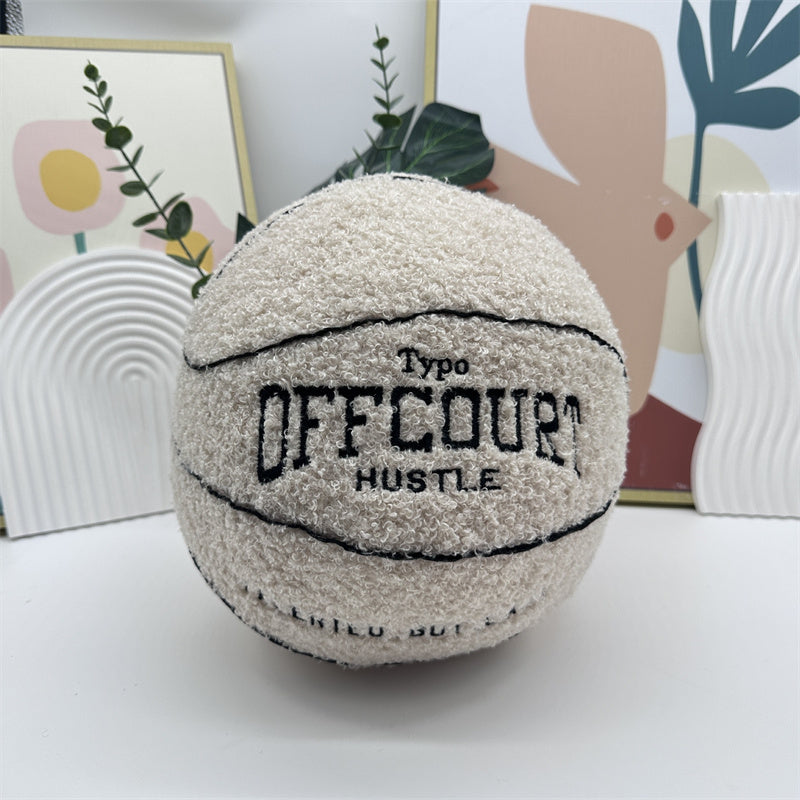 Basketball Pillow Plush Doll – 25 cm Soft Cushion
