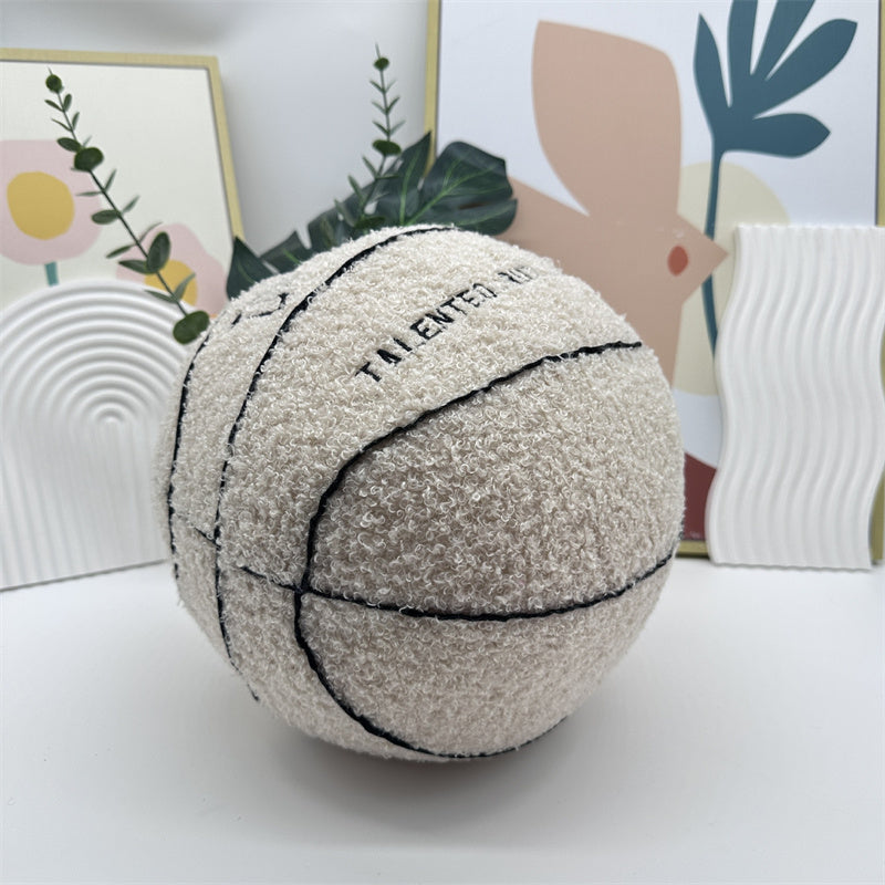 Basketball Pillow Plush Doll – 25 cm Soft Cushion