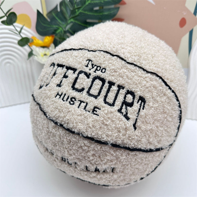 Basketball Pillow Plush Doll – 25 cm Soft Cushion
