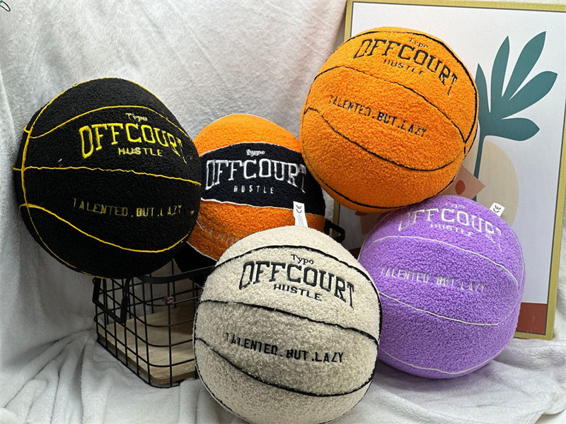 Basketball Pillow Plush Doll – 25 cm Soft Cushion