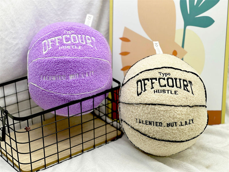 Basketball Pillow Plush Doll – 25 cm Soft Cushion