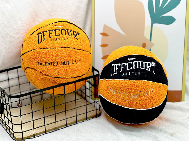 Basketball Pillow Plush Doll – 25 cm Soft Cushion