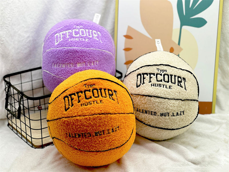 Basketball Pillow Plush Doll – 25 cm Soft Cushion