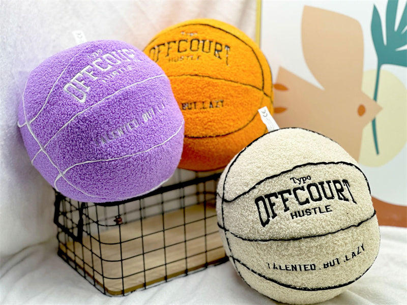 Basketball Pillow Plush Doll – 25 cm Soft Cushion