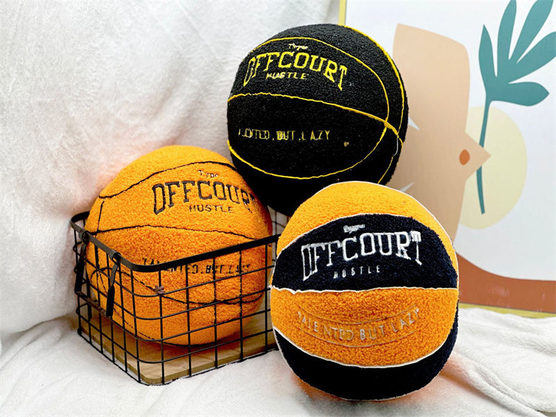 Basketball Pillow Plush Doll – 25 cm Soft Cushion