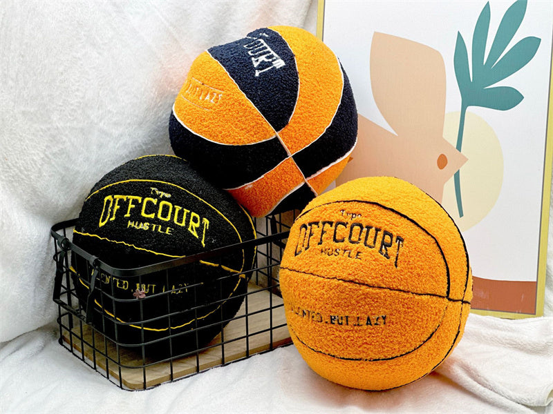 Basketball Pillow Plush Doll – 25 cm Soft Cushion