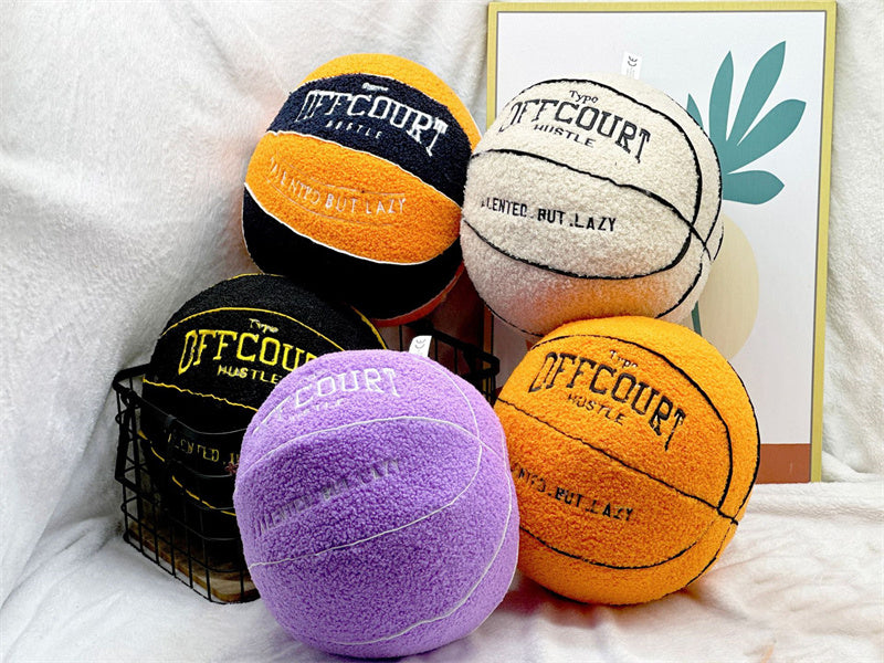 Basketball Pillow Plush Doll – 25 cm Soft Cushion