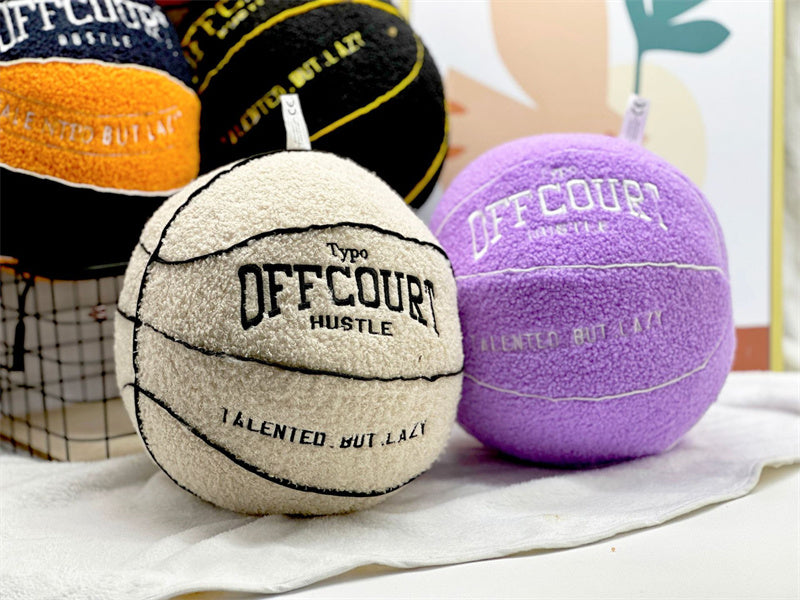 Basketball Pillow Plush Doll – 25 cm Soft Cushion