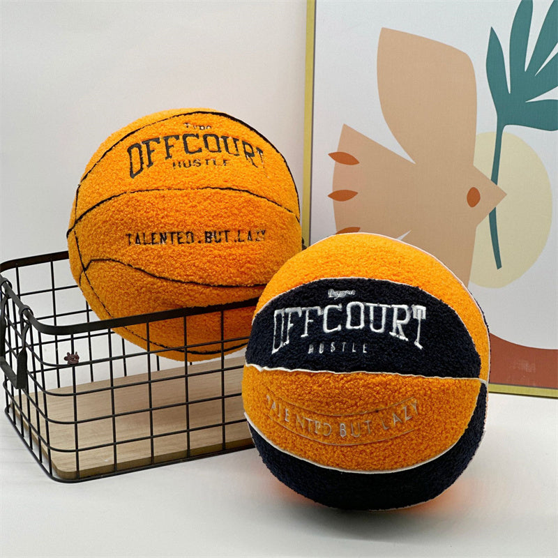 Basketball Pillow Plush Doll – 25 cm Soft Cushion