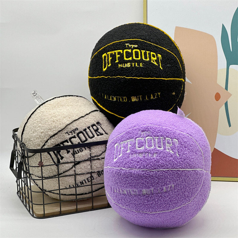 Basketball Pillow Plush Doll – 25 cm Soft Cushion