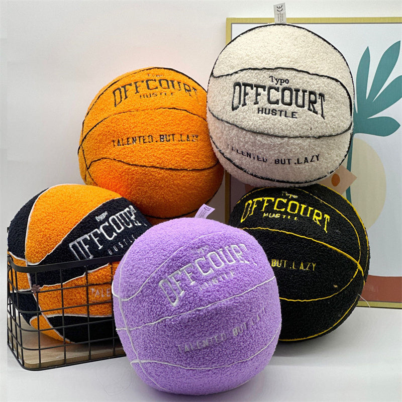 Basketball Pillow Plush Doll – 25 cm Soft Cushion