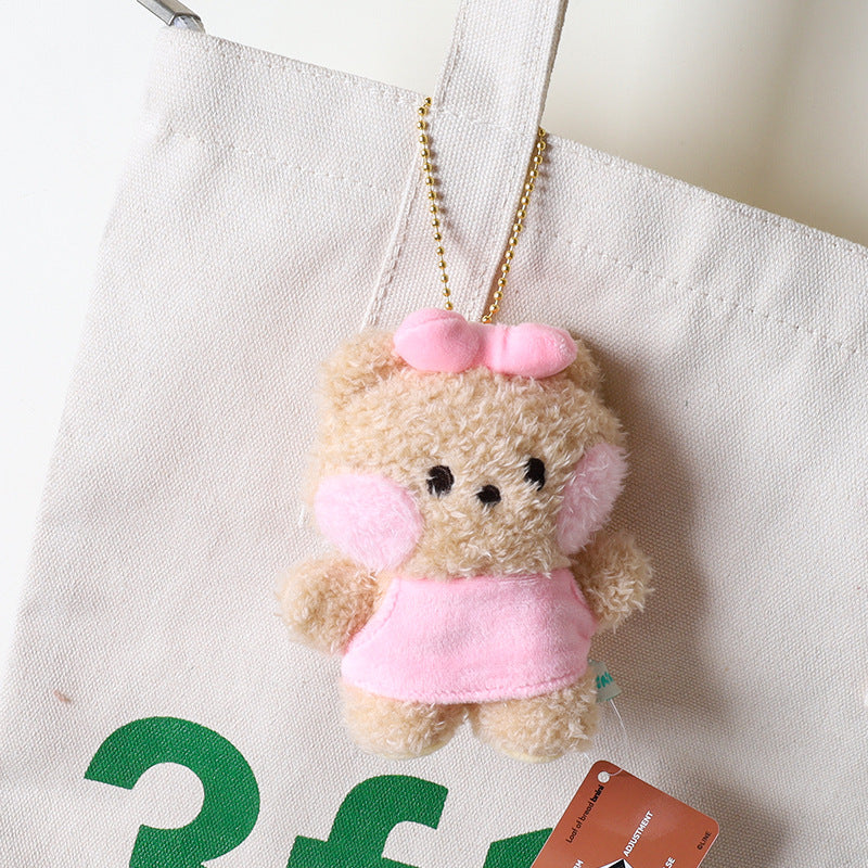 Bread Little Bear & Friends Mini Plush Keychain (9–11 cm)