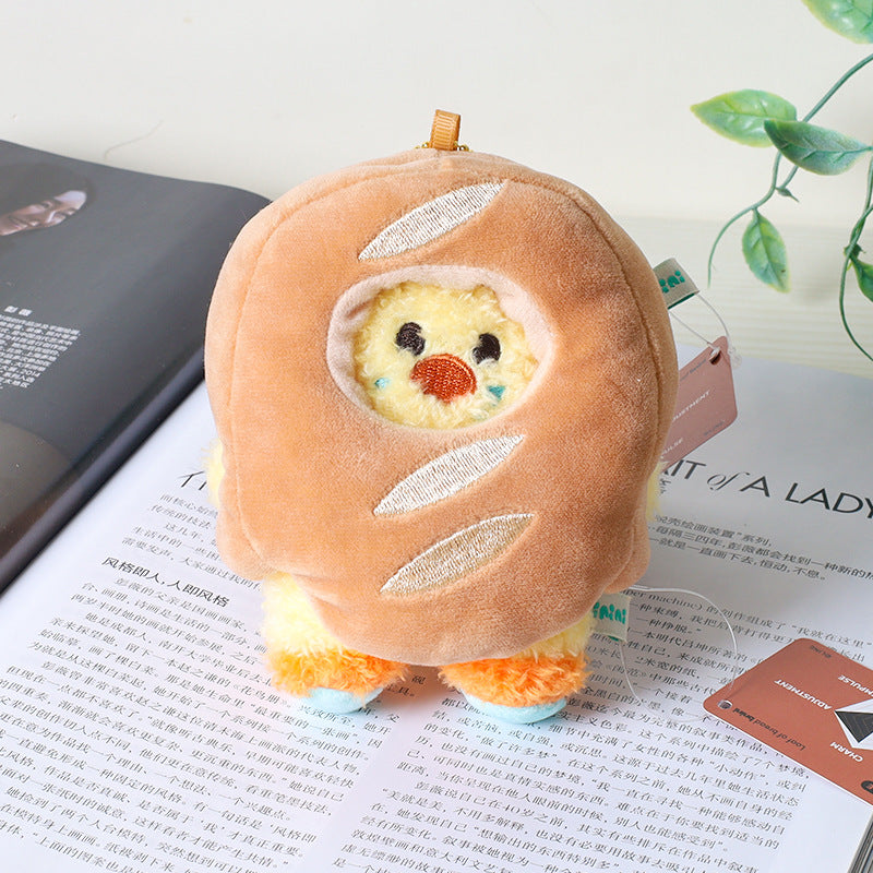 Bread Little Bear & Friends Mini Plush Keychain (9–11 cm)