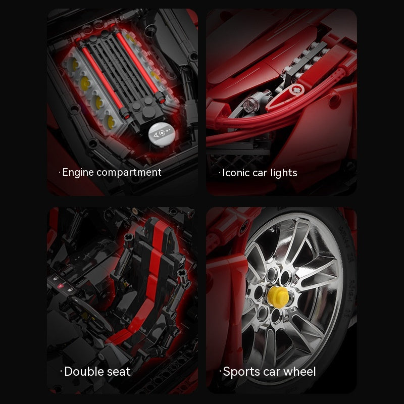 1:8 Italian Supercar Building Kit - Static Version (3236 pcs)