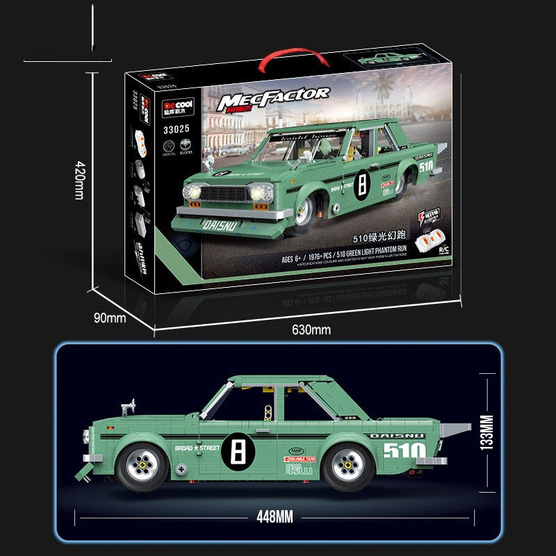 Datsun 510 Green Magic Run Brick Car 1:10 Scale (Static or RC)