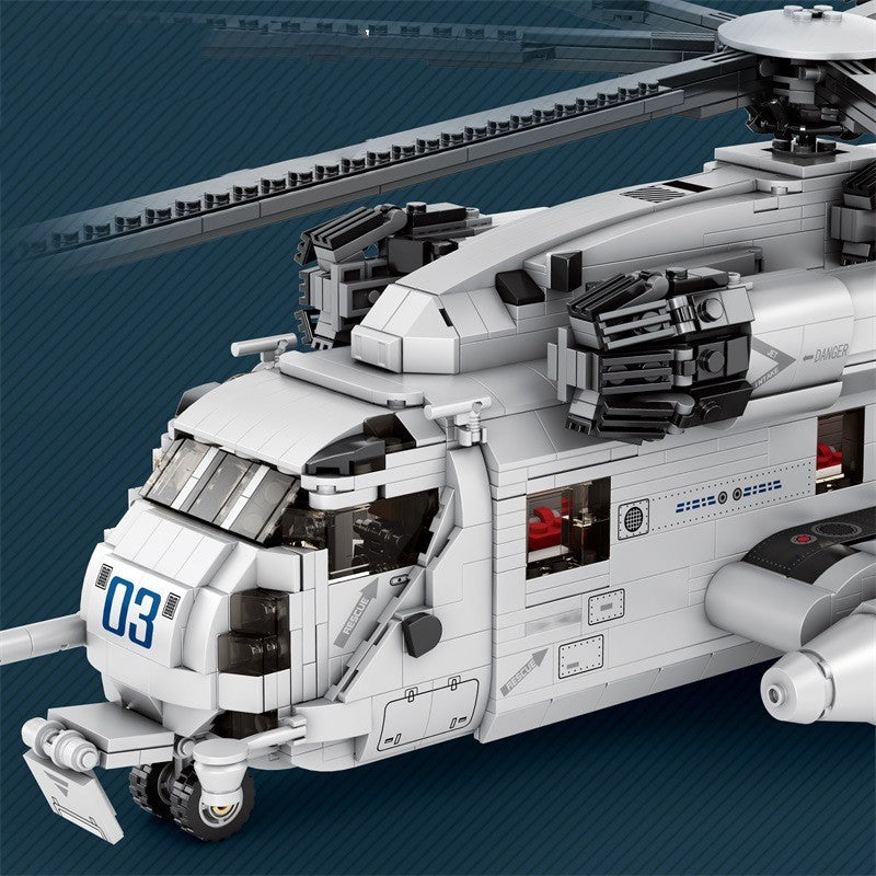 CH-53 Transport Helicopter Building Bricks Model, 2192 pcs