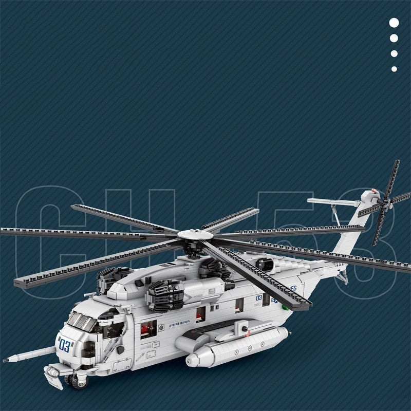CH-53 Transport Helicopter Building Bricks Model, 2192 pcs