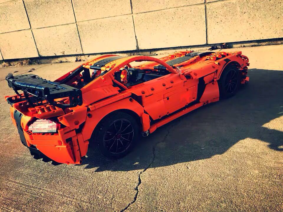 RC Supercar Building Blocks 1:8 - Static or Motorized (3123–3134 pcs)