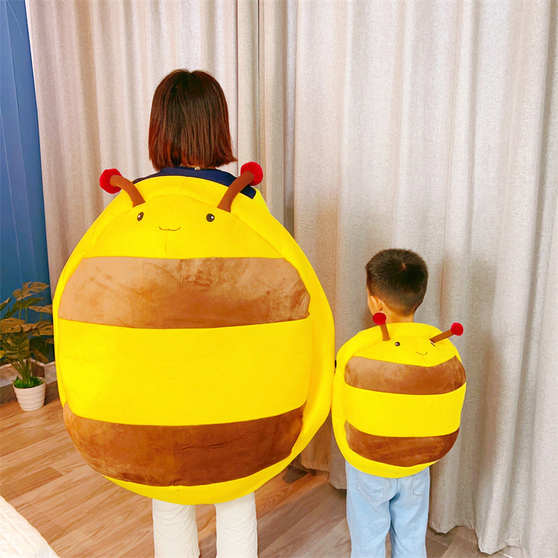 Cartoon Bee Pillow Wearable Plush – Family Sizes 50/80/100 cm