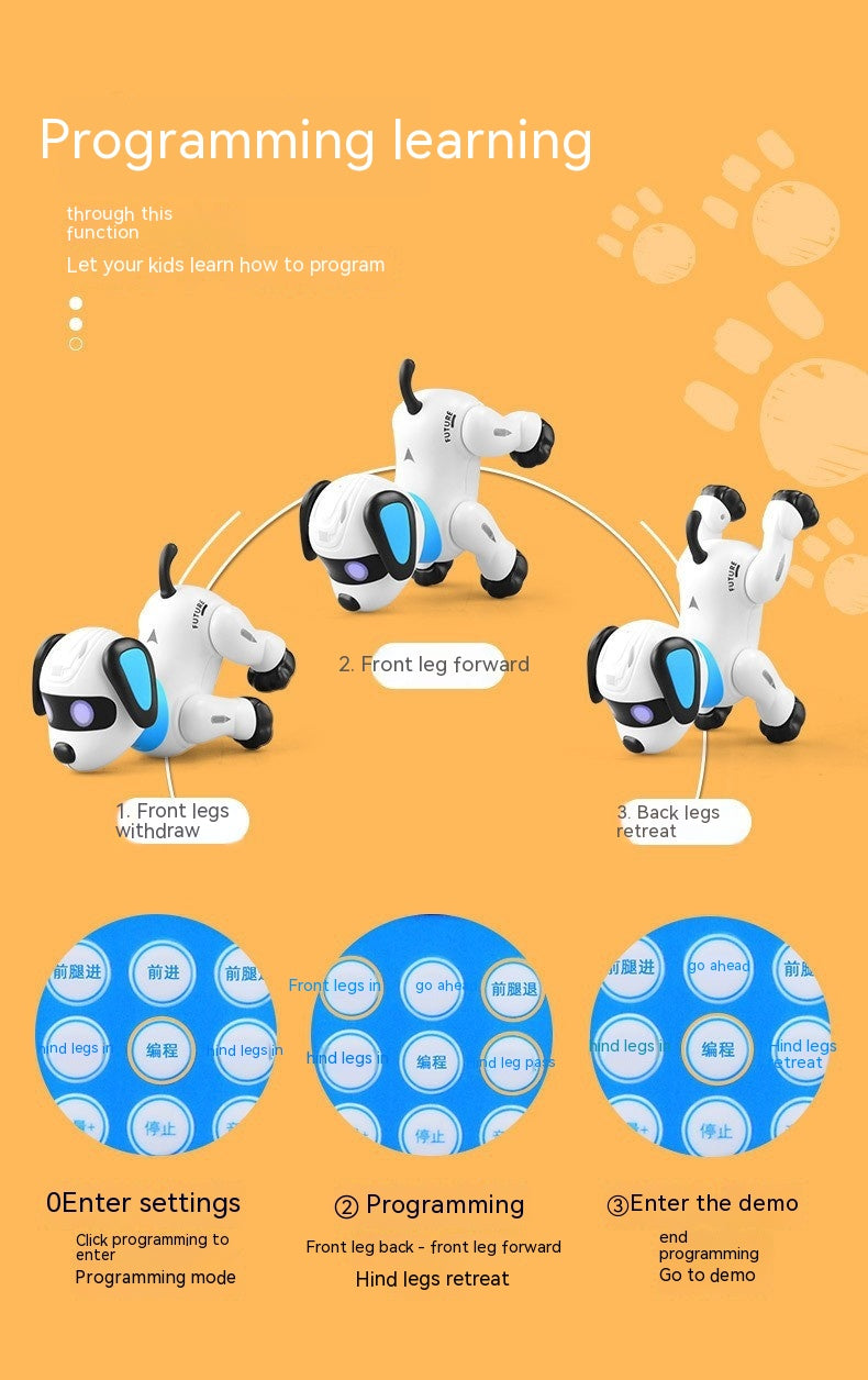 Programmable Robot Dog Toy with Remote and Voice Control (K21)