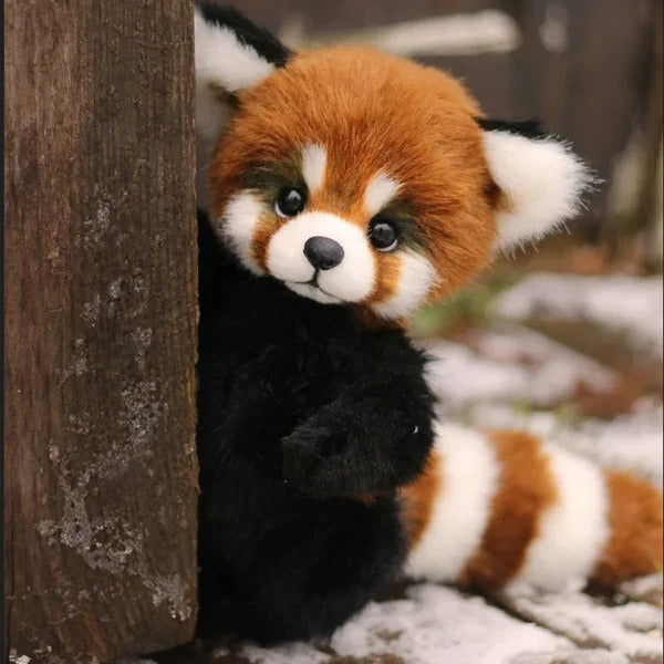Cute Cartoon Plush Bear Doll – Panda, Raccoon and Brown Bear (25 cm)