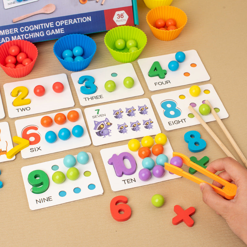 Digital Cognitive Pairing Bead Game – Montessori Math Toy