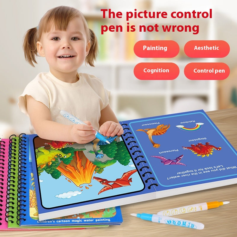 Magic Water Coloring Books (5-Pack) with Refillable Pen