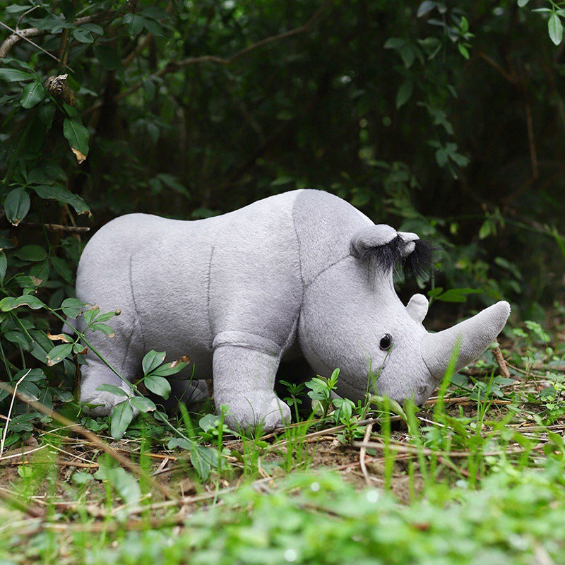Rhino Plush Toy 35 cm Soft Safari Buddy