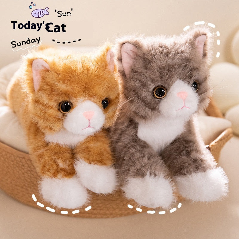 Realistic Lying Cat Plush Toy – 40 cm & 53 cm Ragdoll