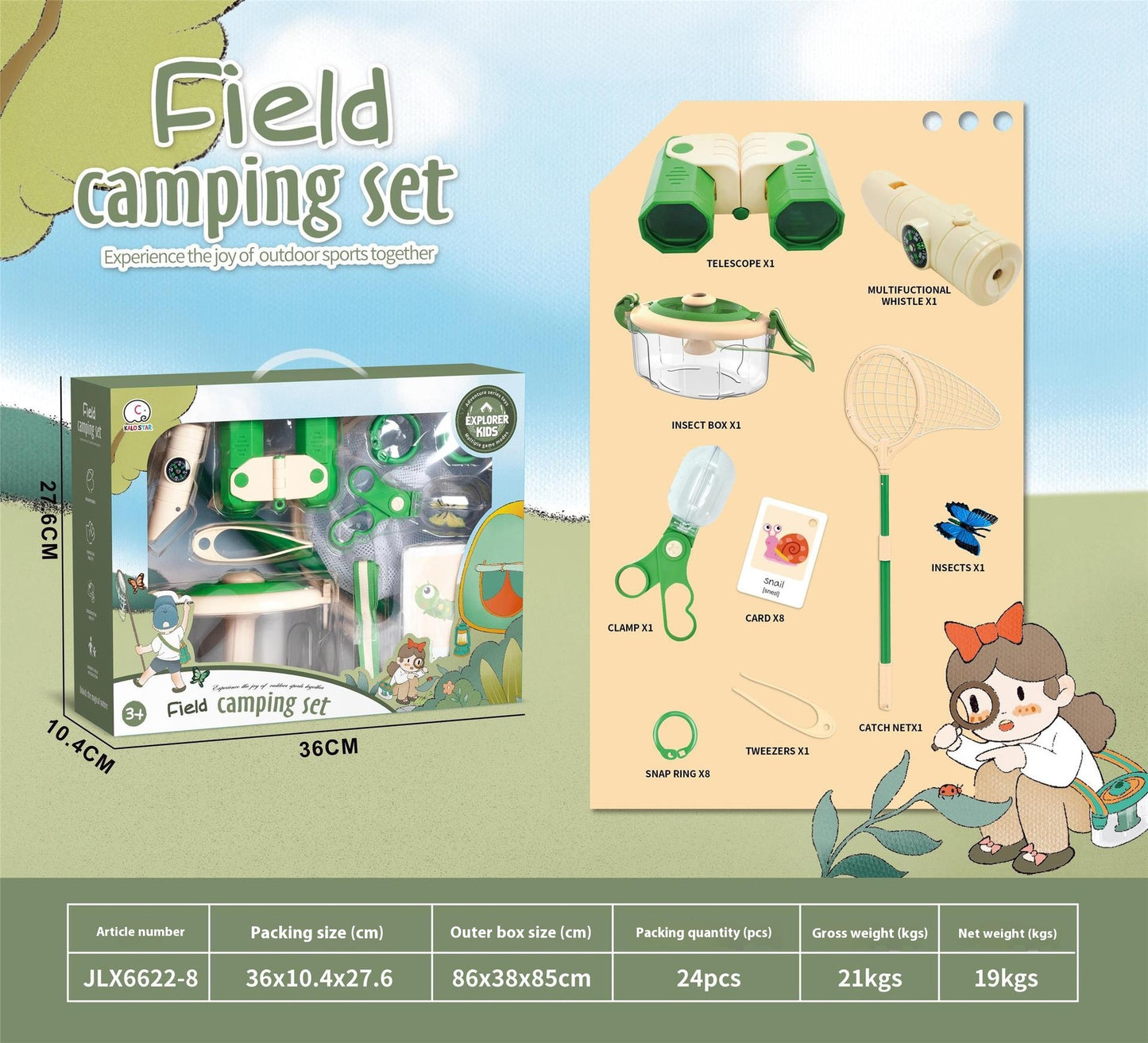 Outdoor Explorer Bug Catching Kit for Kids – Camping Science Set