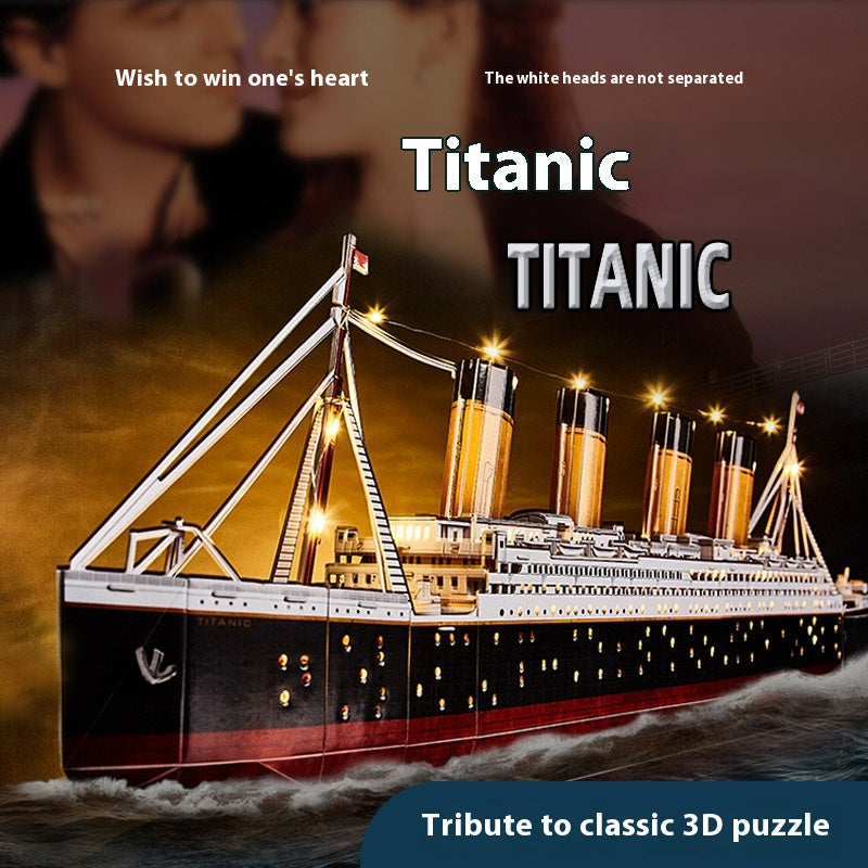 3D Paper Puzzle – Historic Ships (Titanic, Queen Anne’s Revenge, Flying Dutchman)
