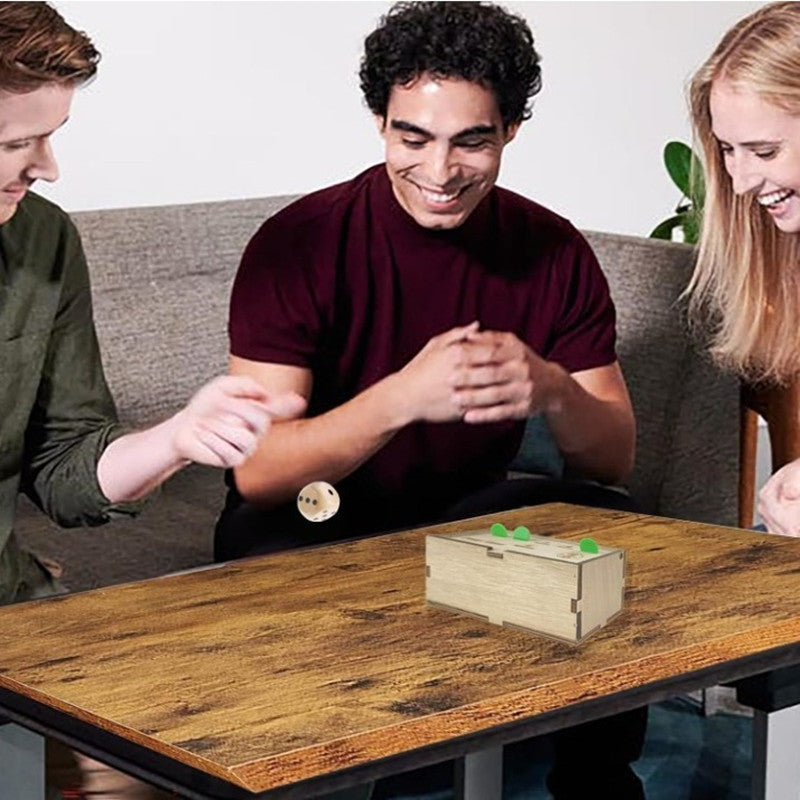 Penny Drop Dice Game | Wooden Coin Box Family Party Game