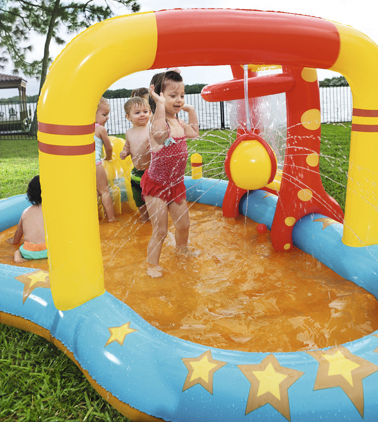 Bowling Water Park Inflatable Play Center With Slide – 4.35 m
