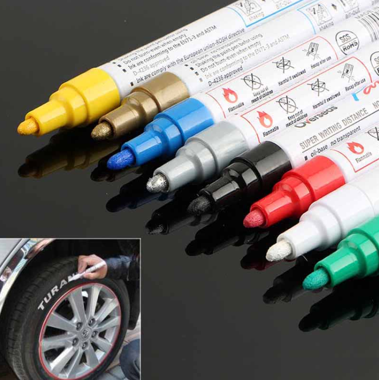 Oil-Based Paint Marker Pen for Metal, Glass, Rubber and Tires