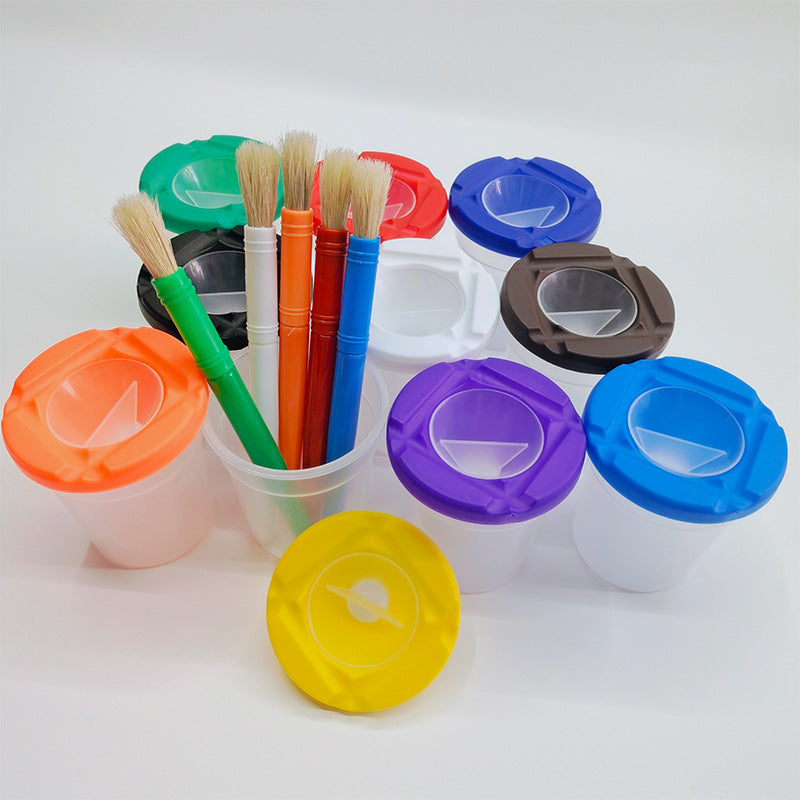 Anti-Spill Brush Cleaning Cup for Kids and Artists