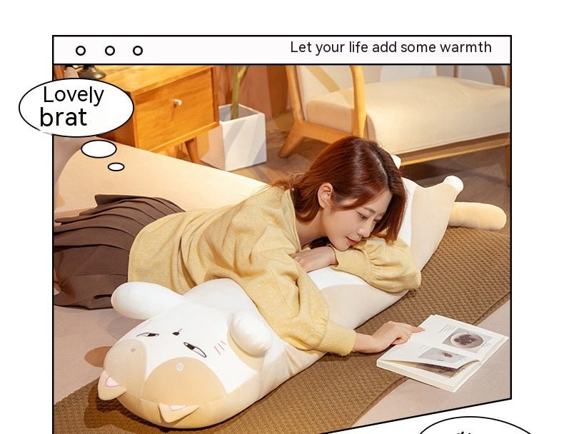 Japanese Cat Long Pillow Plush Toy