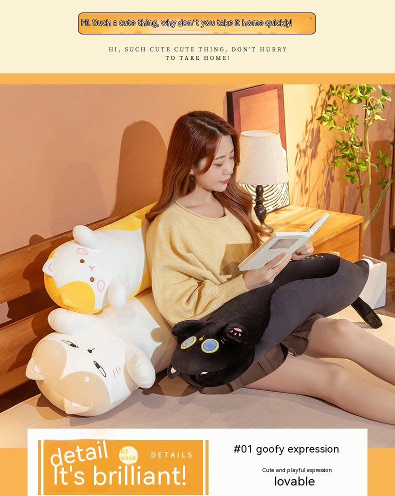Japanese Cat Long Pillow Plush Toy
