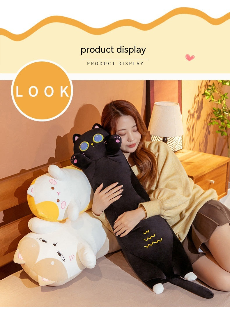 Japanese Cat Long Pillow Plush Toy
