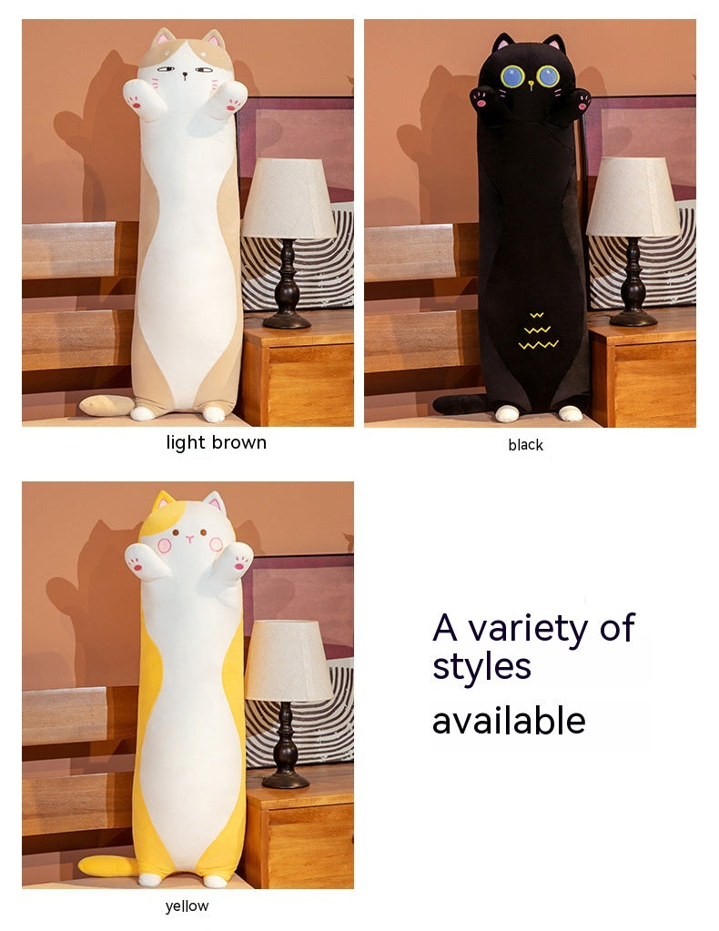 Japanese Cat Long Pillow Plush Toy